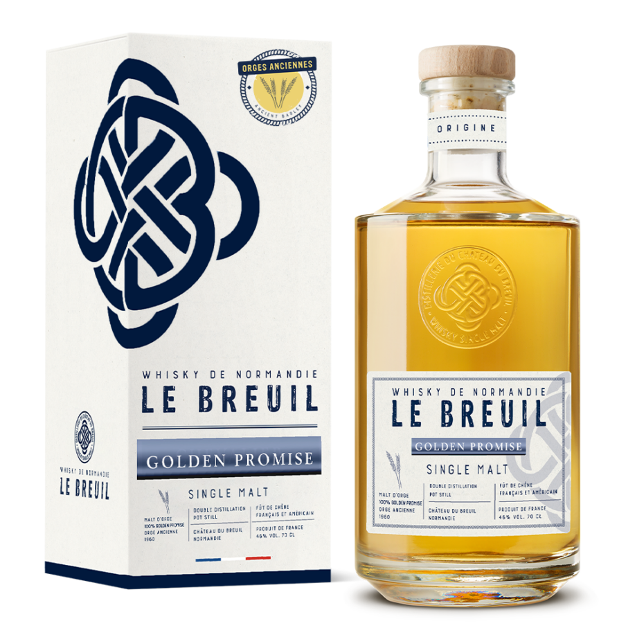 Whisky Single Malt Le Breuil - Origine Golden Promise avec étui