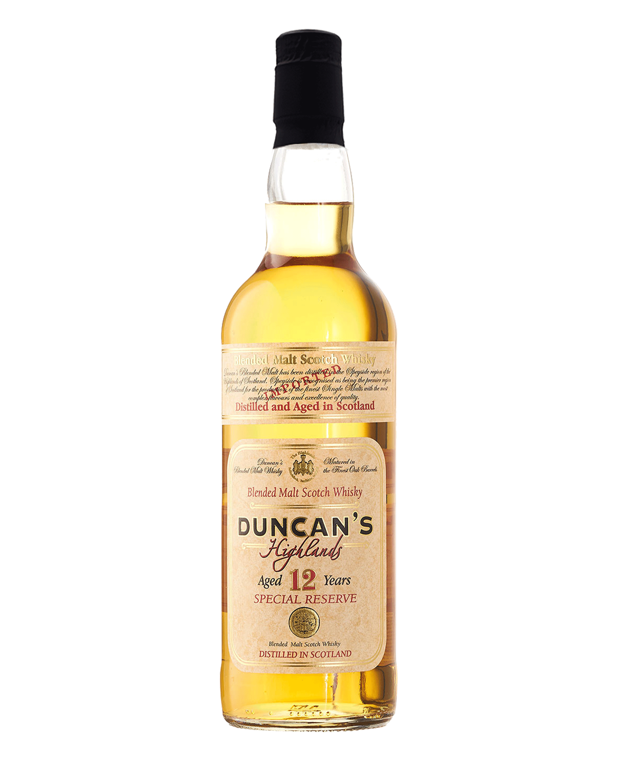Bouteille Whisky Duncan's 12 ans