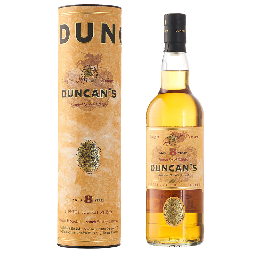 Duncan's whisky 8 years old bottle