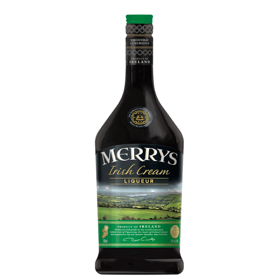 Bouteille liqueur crème de whisky Merry's