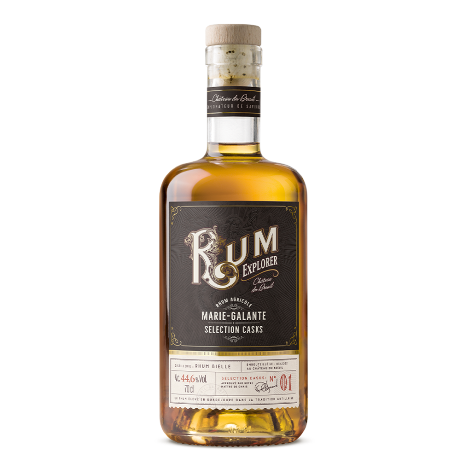 Rum bottle marie galante