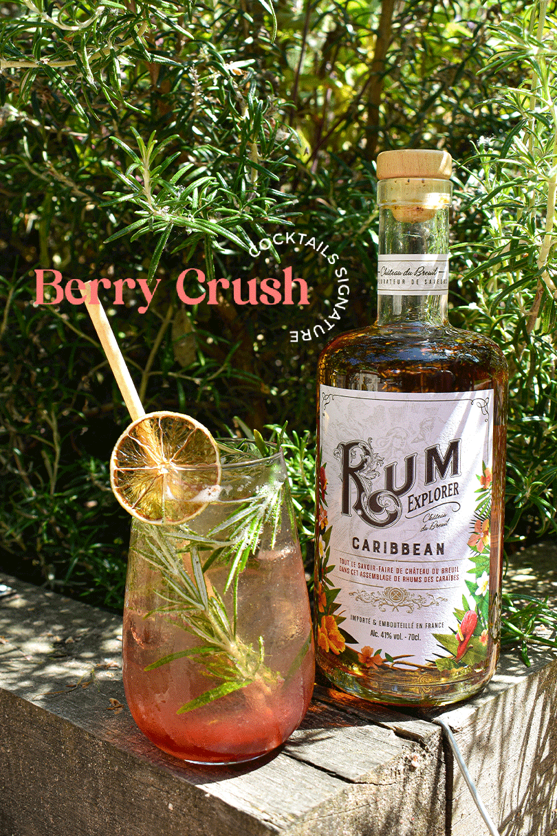 Cocktail Berry Crush - Rum Explorer Caribbean