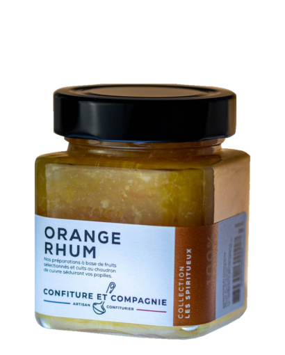 CONFITURE ORANGE RHUM confiture et compagnie