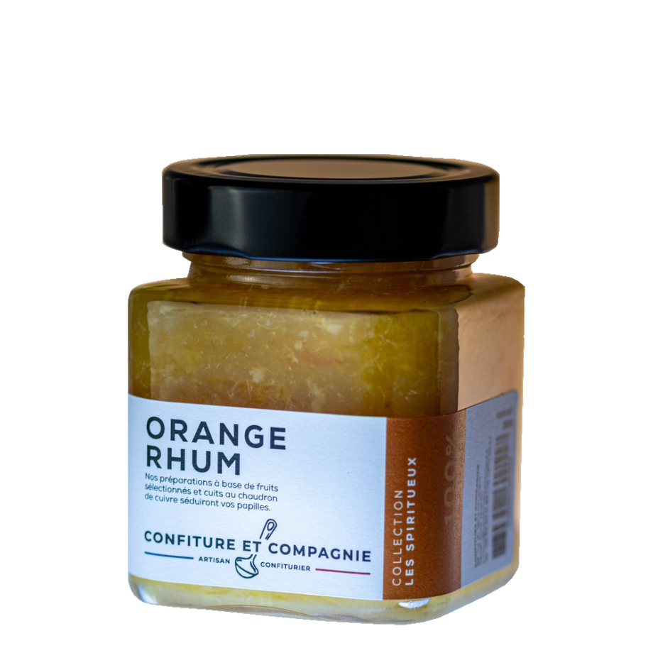 CONFITURE ORANGE RHUM confiture et compagnie