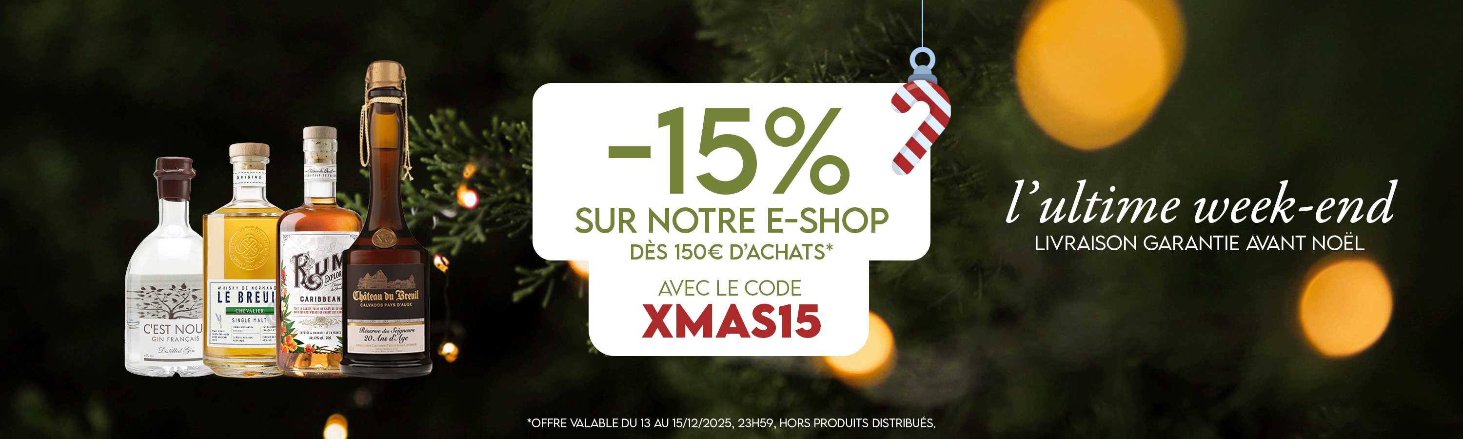 OFFRE AVANT NOEL - LA SPIRITERIE FRANCAISE CHATEAU DU BREUIL