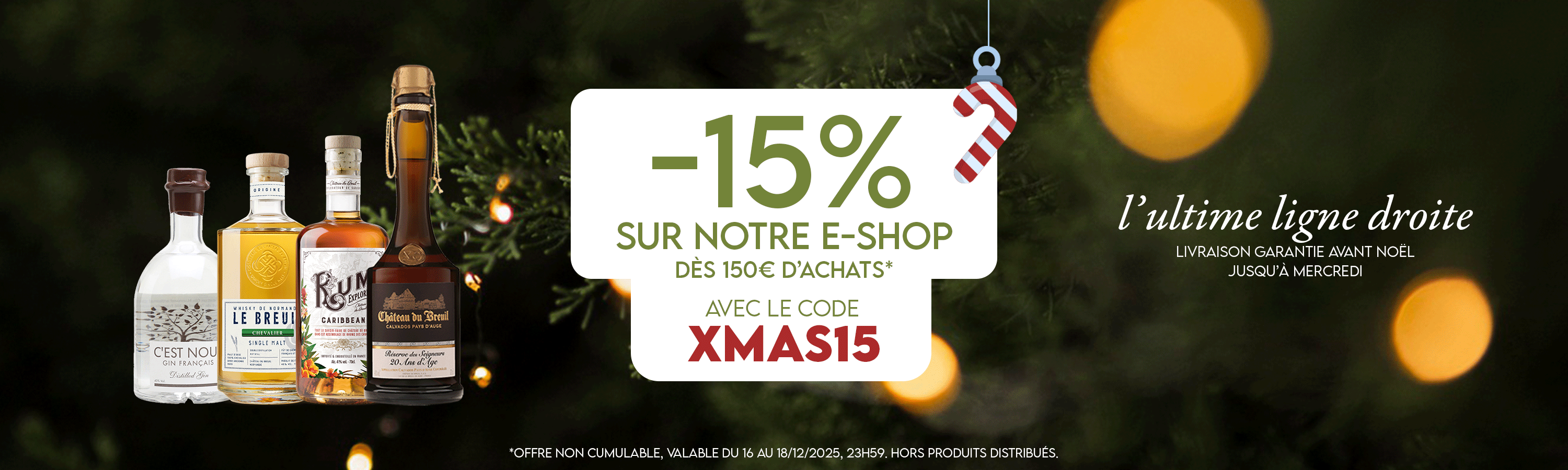 OFFRE AVANT NOEL - LA SPIRITERIE FRANCAISE CHATEAU DU BREUIL