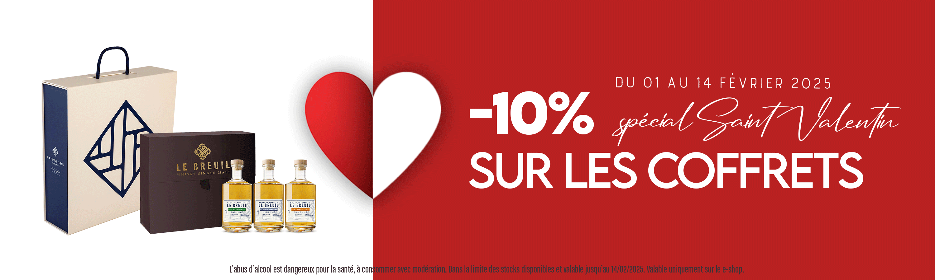 Promotions Saint Valentin -10% sur les coffrets 